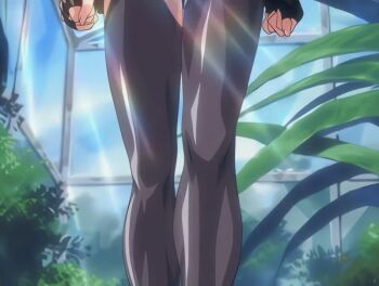 00s 1girl 2004 _eyes animated animated_gif bible_black bible_black_new_testament bow bowtie breasts brown_hair bushes cleavage closed_eyes dark_thighhighs earrings fingerless_gloves gloves greenhouse hair_ornament imari_kurumi jewelry large_breasts lipstick long_hair makeup miniskirt plant shin_bible_black side_ponytail sidelocks skirt sun_beam sunlight tagme thighhighs tokken_division tree zettai_ryouiki