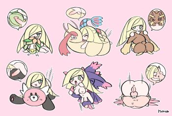1futa anus ass bestiality bewear blonde_hair breasts chibi clefable cleft_of_venus completely_nude fellatio full-package_futanari futa_with_female futanari gen_1_pokemon gen_3_pokemon gen_4_pokemon gen_5_pokemon gen_7_pokemon heart heart_in_eye highres interspecies large_breasts lilligant lopunny lusamine_(pokemon) mating_press milotic mismagius nintendo norza nude oral penis pink_background pokemon pokemon_(creature) pokemon_sm pokephilia prone_bone sex sex_from_behind symbol_in_eye tears testicles vaginal