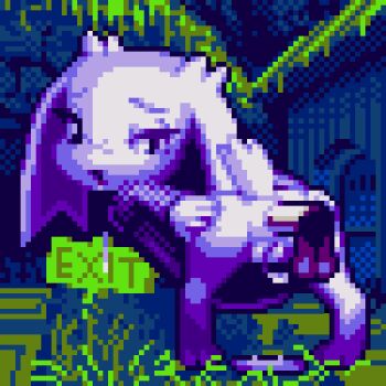 1girl anal animated animated_gif anus barefoot bent_over body_fur disembodied_penis doukutsu_monogatari dress drooling english_text erection from_behind full_body furry furry_female grabbing_own_ass grass half-closed_eyes hetero leaning_forward legs_apart loli long_sleeves looking_back looping_animation no_panties open_mouth outdoors penis pigeon-toed pixel_art purple_dress purple_eyes pussy pussy_juice rabbit_ears rabbit_girl rabbit_tail raised_eyebrows rockthebull sakamoto_sue saliva sex short_dress sign solo_focus standing testicles uncensored white_fur