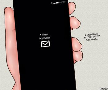 Rule 34 | 1boy, absurdres, azienda, cellphone, english text, highres, netorare, phone, fake phone screenshot, smartphone, text messaging