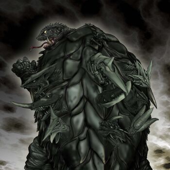 alien barugon beak bug chameleon daiei_film daiei_motion_picture dual_persona extra_faces fish forked_tongue gamera gamera:_guardian_of_the_universe gamera_(series) gamera_2:_attack_of_legion gamera_3:_revenge_of_iris gamera_vs._barugon gamera_vs._guiron gamera_vs._gyaos gamera_vs._jiger gamera_vs._viras gamera_vs._zigra giant giant_monster green_eyes guiron gyaos highres horns iris_(gamera) jiger kaiju legion_(gamera) lizard long_tongue looking_back monster mother_and_child no_humans octopus open_mouth parent_and_child roaring satoru33 sea_monster shark sharp_teeth shuriken soldier_legion space_monster squid super_gyaos surreal sword teeth tongue tongue_out turtle turtle_shell tusks viras weapon zigra