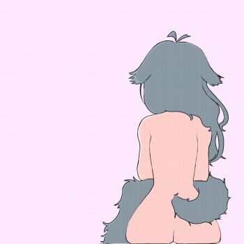 1girl @_@ animal_ears animated animated_gif artist_request ass bite_mark bite_mark_on_breast cat_ears cat_girl ears_down from_behind highres indie_virtual_youtuber looking_back menace_mamaki non-web_source nude sitting solo source_request virtual_youtuber