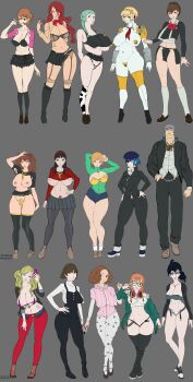 1boy 6+girls absurdres aigis_(persona) amagi_yukiko animal_print armpit_hair artificial_vagina ass atlus blonde_hair blue_eyes boots breasts brown_eyes brown_hair casual cellphone completely_nude concept_art extreme_crop_top flat_color full_body genderswap glasses gyaru hairy highres huge_ass huge_breasts huge_nipples impossible_clothes kirijou_mitsuru kiss kujikawa_rise large_areolae large_breasts leopard_print lineup long_hair medium_breasts mitsuru_kirijo multiple_girls muscular muscular_male narukami_yu navel niijima_makoto non-web_source nude okumura_haru orange_hair pale_skin pantyhose persona persona_3 persona_3_reload persona_4 persona_5 phone pubic_hair red_eyes reference_sheet robot robot_girl sakura_futaba satonaka_chie sex_toy shiomi_kotone shirogane_naoto short_shorts shorts sketch smile tagme takamaki_anne takeba_yukari taking_picture thick_lips thick_thighs thighs twintails v wankofool yamagishi_fuuka