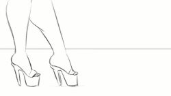 1boy 1girl animated ass breasts chi-chi_(dragon_ball) china_dress chinese_clothes cum dragon_ball dragonball_z dress funsexydragonball hetero high_heels husband_and_wife implied_sex mature_female monochrome platform_heels platform_shoes sex sex_from_behind son_goku sound tagme thick_thighs thighs video
