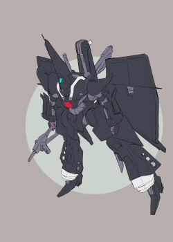 Rule 34 | absurdres, advance of zeta, beam rifle, cable, color variation, commentary request, energy gun, gundam, hambrabi, highres, hizumi ms, mecha, mecha focus, mobile suit, no humans, redesign, robot, science fiction, titans (gundam), weapon