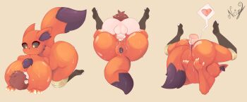 1boy 1girl anus bad_id bad_pixiv_id breasts cum fox_girl furry furry_female grimms_notes hetero huge_breasts kung_fu_villain_(grimms_notes) mating_press multiple_views neocize sex uncensored vaginal