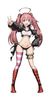 1girl highres milim_nava official_art pink_hair smile source_request tagme tensei_shitara_slime_datta_ken v