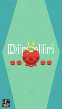 Rule 34 | apple, candy apple, dipplin, dragon, food, fruit, highres, hydra, meme (sleepsheep), nintendo, no humans, pokemon, pokemon (creature), pokemon focus, stalk eyes, worm, wyrm