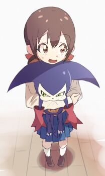 1boy 1girl ai_(digimon) demon demon_boy digimon highres imp impmon