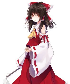 Rule 34 | 1girl, ascot, bare shoulders, bow, brown hair, collared shirt, commentary request, cowboy shot, crote, detached sleeves, frilled hair tubes, frilled shirt collar, frills, gohei, hair bow, hair ornament, hair ribbon, hair tubes, hakurei reimu, highres, japanese clothes, large variant set, long skirt, long sleeves, looking at viewer, nontraditional miko, orange eyes, parted lips, red bow, red shirt, red skirt, ribbon, ribbon-trimmed sleeves, ribbon trim, shirt, short hair, skirt, skirt set, sleeve ribbon, sleeveless, sleeveless shirt, socks, solo, standing, tachi-e, touhou, transparent background, variant set, wide sleeves, yellow ascot