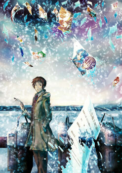 Rule 34 | 10s, absurdres, arakawa (suzumiya haruhi), asahina mikuru, asakura ryoko, calico (pattern), calico cat, character request, disintegration, highres, koizumi itsuki, kouyouen academy school uniform, kunikida (suzumiya haruhi), kyon, kyon no imouto, male focus, nagato yuki, official alternate hair length, official alternate hairstyle, photo (object), school uniform, shamisen (suzumiya haruhi), solo, suzumiya haruhi, suzumiya haruhi no shoushitsu, suzumiya haruhi no yuuutsu, taniguchi (suzumiya haruhi), tsuruya, zxu