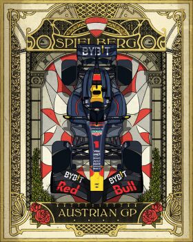 austria car chuangraphics flower formula_one german_text highres motor_vehicle no_humans poster_(medium) red_flower red_rose rose vehicle_focus vehicle_request