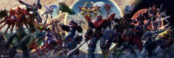aoki_ryuusei_spt_layzner aquarion_(series) arcadia arx-8_laevatein avengers:_endgame avengers_(series) axe baldios braiger buddy_complex burglary_dog choudenji_robo_combattler_v choujikuu_seiki_orguss choujuu_kishin_dancouga choujuushin_gravion clenched_hand combattler_v_(robot) commentary crossover dancouga dancouga_(series) dendou detonator_orgun english_commentary everyone full_metal_panic! gear_senshi_dendou getter_dragon getter_robo getter_robo_g ginga_senpuu_braiger godannar green_eyes grendizer gun gundam haou_taikei_ryuu_knight harlock_saga highres holding holding_axe holding_gun holding_sword holding_weapon jonathan_guzman layzner luxon_next macross macross_frontier mark_sein marvel marvel mazinger_(series) mazinkaiser_skl mazinkaiser_skl_(mecha) mecha multiple_crossover no_humans orgun orguss pirate portal_(object) robot shinkon_gattai_godannar!! shoulder_cannon sol_gravion solar_aquarion soukou_kihei_votoms soukyuu_no_fafner sousei_no_aquarion spacecraft super_robot super_robot_wars sword tetsujin_28 tetsujin_28-gou tetsujin_28-gou_kotei_no_monshou uchuu_senshi_baldios ufo_robo_grendizer v_gundam victory_gundam visor waga_seishun_no_arcadia weapon yellow_eyes yf-29 zephyr