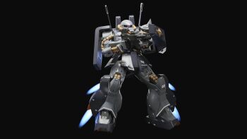 3d aiming beam_rifle cable commentary_request earth_federation_space_forces energy_gun gassan_(7nan8ku) gun gundam highres hizack holding holding_gun holding_weapon machinery mecha mecha_focus mobile_suit no_humans one-eyed realistic robot roundel science_fiction shield space thrusters weapon zero_gravity zeta_gundam