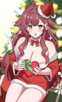 absurdres christmas commentary copyright_request english_commentary highres mokami_hiyori tagme