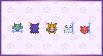 Rule 34 | animated, black fur, chiropmon, claws, digimon, digimon (creature), kona marumor1 5, multicolored fur, orange fur, petitmon, poyomon, pristimon, punimon, tagme, tail, video, white fur