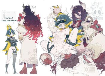 ... 1futa 1girl :/ ? anal animal_ears animal_penis arm_pouch arms_tied_behind asymmetrical_horns asymmetrical_legwear bare_shoulders barefoot belt_pouch black_eyes black_gloves black_hair black_socks black_thighhighs blindfold blonde_hair blunt_bangs bound bound_arms bound_legs breasts c-string chibi chibi_inset closed_mouth clothes_gag coat cow_ears cow_girl cow_horns cowboy_shot cropped_vest crossed_arms cum cum_in_ass curly_hair ejaculation elbow_gloves english_text female_ejaculation fingerless_gloves from_behind full_body futanari gag gagged gloves gradient_hair green_hair hair_between_eyes half-closed_eyes hand_on_own_hip holding_ears horns huge_penis improvised_gag instant_loss internal_cumshot long_hair mole multicolored_hair multiple_views nipples no_pants nude open_mouth original panties pants panty_gag penis pouch rabbit_ears rabbit_girl red_eyes red_hair red_nails red_shoes red_streaks reverse_suspended_congress sex sex_from_behind shirt shoes simple_background single_thighhigh size_difference sleeveless sleeveless_shirt sleeves_past_wrists small_breasts socks spread_legs standing strapless_bottom streaked_hair tall_female testicles thick_eyebrows thigh_strap thighhighs toeless_legwear two-tone_hair underwear vest white_background white_coat white_pants x-ray xiangxiangbushixiang_12138 yellow_pupils