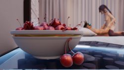 1boy 1girl 2021 3d animated bed blush bouncing_breasts breasts cherry collar cowgirl_position earrings food fruit genshin_impact girl_on_top hetero highres indoors jewelry long_hair mask mihoyo moaning mona_(genshin_impact) nude pale_skin penis pussy sex small_breasts sound straddling tagme thighhighs twintails uncensored vaginal vicineko video waist_grab