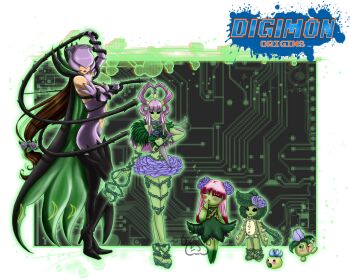 digimon evolution evolutionary_line flower mask original petals rosemon thorns