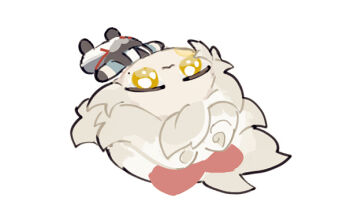 1boy aged_down chibi chibi_only honkai:_star_rail honkai_(series) jing_yuan long_hair lying male_focus mississipping on_back ponytail simple_background white_background white_hair yellow_eyes