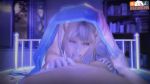 1boy 1girl 3d :>= animated artist_name bed bed_sheet blonde_hair blue_eyes cum cum_in_mouth dead_or_alive deepthroat ejaculation erection facing_viewer fellatio fluffy-pokemon hetero indoors long_hair looking_at_viewer looping_animation marie_rose night nude on_bed oral penis pov pov_hands sheet_grab sound source_filmmaker_(medium) third-party_source twintails uncensored under_covers video watermark