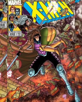 1boy 1girl ass black_gloves bodysuit boots brown_coat brown_hair carrying carrying_person coat colossus_(x-men) copyright_name cover cover_page english_text fingerless_gloves front_cover gambit gloves green_bodysuit green_jacket highres holding holding_staff israel_silva jacket long_coat long_hair marvel multicolored_bodysuit multicolored_hair nightcrawler official_art open_clothes open_coat over_shoulder rogue_(x-men) short_hair staff storm_(x-men) two-tone_bodysuit two-tone_hair white_hair x-men yellow_bodysuit yellow_boots