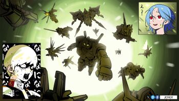 00_raiser 2boys artist_name bakunetsu_god_finger beam_rifle blonde_hair blue_hair char_aznable commentary_request crossbone_gundam crossbone_gundam_x-1 dendrobium_schema dual_wielding energy_gun epaulettes facebook_logo feathers g_gundam god_gundam gun gundam gundam_00 gundam_0083 gundam_barbatos gundam_barbatos_lupus_rex gundam_calibarn gundam_gp-03_dendrobium gundam_gquuuuuux gundam_seed gundam_seed_destiny gundam_suisei_no_majo gundam_tekketsu_no_orphans gundam_wing gundam_wing:_endless_waltz highres holding holding_sword holding_weapon jchoy mecha mecha_focus mechanical_wings military military_uniform mobile_armor mobile_suit multicolored_hair multiple_boys open_mouth parody pixiv_logo purple_hair red_eyes robot rx-78-2_gundam scene_reference science_fiction shield short_hair shuji_ito smile strike_freedom_gundam sweat sweatdrop sword twitter_x_logo two-tone_hair v-fin v2_gundam victory_gundam weapon wing_gundam_zero_custom wings yellow_eyes zeknova zeon zeta_gundam zeta_gundam_(mobile_suit)