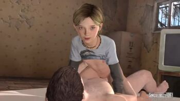 1boy 1girl animated looking_at_viewer moaning riding sarah_(the_last_of_us) sarah_miller singularity4061 sound tagme the_last_of_us the_last_of_us_(series) video