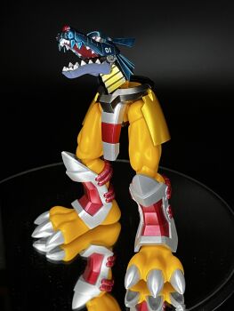 armor claws digimon digimon_(creature) fusion metalgarurumon muscular pochitama03 sharp_teeth teeth wargreymon what