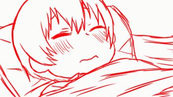 1boy 1girl agatadaigo age_difference animated animated_gif assertive_female blush erection fellatio hetero in_bed incest mature_female monochrome mother_and_son oral original penis shota simple_background size_difference sleep_molestation sleeping sonwushlong ugoira under_covers waking_up white_background