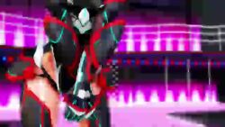 1girl 3d animated artist_request ass ass_focus ass_shake audible_music black_leotard blush bouncing_ass bouncing_breasts breasts brown_hair butt_crack cameltoe close-up curvy dancing dark_skin female_focus fishnets full_body huge_ass impossible_clothes impossible_leotard leotard looking_at_viewer mikumikudance_(medium) mizuki_yukikaze mizuki_yukikaze_(future) one-piece_tan pink_eyes see-through_clothes see-through_leotard shiny_clothes shiny_skin short_hair skin_tight small_breasts solo sound standing tagme taimanin_(series) taimanin_rpgx taimanin_suit taimanin_yukikaze tan tanline thong_leotard video wide_hips