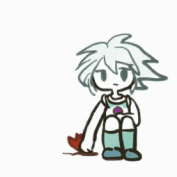 2boys animated animated_gif blue_eyes inazuma_eleven inazuma_eleven_(series) lowres multiple_boys nagumo_haruya pulling red_hair suzuno_fuusuke what white_hair yellow_eyes