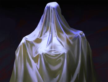 1girl animated animated_gif breasts commentary contrapposto covered_erect_nipples disembodied_hand ghost_costume happy_halloween headless highres huge_breasts original see-through_clothes see-through_veil slideshow_animation solo veil wonbin_lee