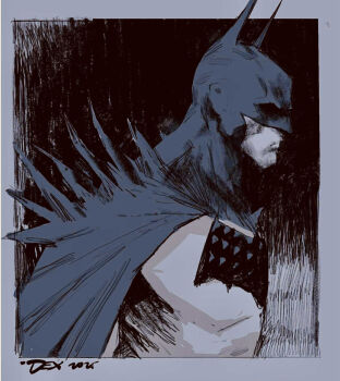 1boy absolute_batman absolute_dc back_spikes bat_mask bat_signal batman batman_(series) batman_symbol bodysuit commentary cowl dc_comics dexter_soy english_commentary grey_bodysuit male_focus multicolored_bodysuit solo superhero_costume taut_bodysuit two-tone_bodysuit upper_body