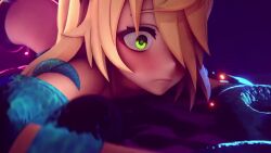 1girl 3d animated anus ass blonde_hair blush eyepatch fischl_(genshin_impact) genshin_impact green_eyes imminent_penetration kitsuneecchi nude penis penis_on_ass penis_on_pussy pussy pussy_focus restrained slime_(creature) slime_(genshin_impact) sound tagme tentacles testicles thighs uncensored vicineko video wet