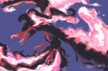 Rule 34 | animal focus, beak, bird, blue eyes, blue sclera, colored sclera, fiery wings, fire, galarian form, galarian moltres, gen 8 pokemon, legendary pokemon, nintendo, no humans, official alternate costume, oisisabatugun, open mouth, pink fire, pokemon, pokemon (creature), pokemon focus, simple background, tongue, wings