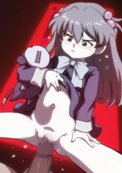 1boy 1girl age_difference aged_down ass black_background blurry blurry_background censored closed_mouth clothes_lift cowgirl_position dress dress_lift embarrassed erection frown girl_on_top gradient_background hair_bobbles hair_ornament hanged hetero holding holding_stuffed_toy imminent_penetration imminent_vaginal jcm2 legs_apart lifting_own_clothes loli long_hair moaning mosaic_censoring mother_and_daughter muted_color navel neck_ribbon neon_genesis_evangelion no_panties penis pussy red_background ribbon sex solo_focus souryuu_asuka_langley spread_legs straddling stuffed_toy sweat teardrop tears vaginal