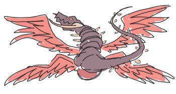 davewaterfalls dragon dragon_horns feathered_wings fire_emblem grima_(fire_emblem) horns nintendo simple_background wings