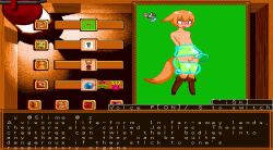 1boy animal_ears animated blush cum fellatio fox_tail bad_tag game_cg highres kemomimi_treasure_hunters! lufa_(kemomimi_treasure_hunters!) nipples oral orange_hair penis penis_milking restrained slime_(creature) sound tagme tail video video_game