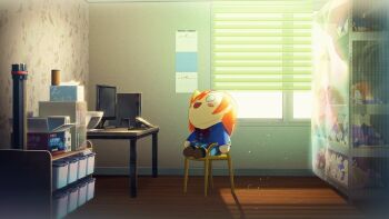 absurdres ayase_eli calendar_(object) chair character_doll character_request commentary_request computer computer_tower doll highres hoshizora_rin indoors kazuno_leah kazuno_sarah koizumi_hanayo korean_commentary kosaka_honoka kunikida_hanamaru kurosawa_dia kurosawa_ruby light_particles love_live! love_live!_school_idol_project love_live!_superstar!! matsuura_kanan minami_kotori minami_kotori_(bird) monitor nesoberi nishikino_maki no_humans ohara_mari on_chair otonokizaka_school_uniform redame sakurauchi_riko school_uniform sitting sonoda_umi takami_chika tojo_nozomi tsushima_yoshiko uranohoshi_school_uniform watanabe_you window_blinds yazawa_nico