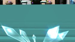 1girl 3d animated ass blue_eyes blue_hair blue_one-piece_swimsuit breasts cirno dancing fairy fairy_wings female_focus hair_ornament hair_ribbon highres navel nipple_slip nipples one-piece_swimsuit outdoors pool ribbon short_hair slingshot_swimsuit small_breasts solo swimsuit tan tanline touhou video wings