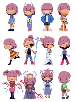 Rule 34 | alphys, alphys (cosplay), androgynous, android, asgore dreemurr, asgore dreemurr (cosplay), asriel dreemurr, asriel dreemurr (cosplay), barefoot, boots, chara (undertale), cosplay, crown, dress, erbry, eyepatch, fangs, frisk (undertale), gender request, glasses, horns, jacket, knife, mettaton, mettaton ex, mettaton ex (cosplay), monster kid (undertale), monster kid (undertale) (cosplay), muffet, muffet (cosplay), multiple persona, papyrus (undertale), papyrus (undertale) (cosplay), polearm, ponytail, purple hair, robe, sans (cosplay), sans (undertale), scarf, shirt, slippers, smile, spear, striped clothes, striped shirt, tank top, tea, teapot, toriel, toriel (cosplay), twintails, undertale, undyne, undyne (cosplay), utdr (toby fox), weapon