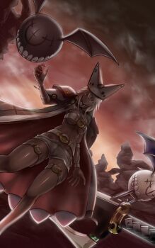 1girl abs dark-skinned_female dark_skin groin guilty_gear guilty_gear_strive open_fly ramlethal_valentine short_shorts shorts tagme tomtom_h1