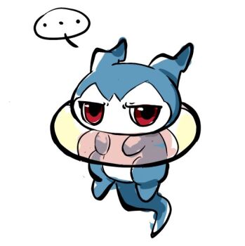 1other chibimon digimon digimon_(creature) float other_focus red_eyes solo youzaiyouzai112