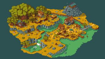 3others abandoned barrel bird bridge bucket bush cane cat cave chicken chimney commentary dock door english_commentary fence fishing fishing_rod flower fountain garden giant_hand grass holding holding_cane holding_fishing_rod house isometric lily_pad mountain multiple_others mushroom nop_(nop_pixels) original overgrown path pixel_art plant road rock scenery shrine stairs stream sunflower tree tree_stump village water waterfall well white_flower window wooden_bucket wooden_fence yellow_flower