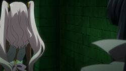 animated anime_screenshot blue_eyes bouncing_breasts breasts catherine_sabathra code_geass code_geass:_dakkan_no_roze hairdressing highres interior large_breasts long_hair pink_hair sideboob tagme twintails video