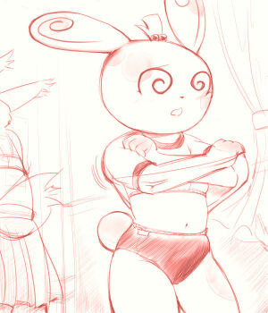 2girls @_@ animal animal_ears bear bear_ears bear_girl bear_tail blush bra buruma curtains furry g-sun gen_3_pokemon gym_uniform hair_bobbles hair_ornament loli mongoose mongoose_ears mongoose_girl mongoose_tail monochrome multiple_girls navel nintendo open_mouth panda panda_ears panda_girl panda_tail pokemon pokemon_(creature) polka_dot removing_shirt shirt short_sleeves sketch skirt spinda standing tail topknot underwear undressing zangoose