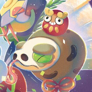 Rule 34 | closed eyes, closed mouth, commentary request, darumaka, fangs, forked tongue, gen 3 pokemon, gen 5 pokemon, gen 8 pokemon, highres, nintendo, no humans, nostrils, pokemon, pokemon (creature), pokemon focus, seviper, silicobra, tongue, tongue out, youcing