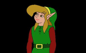 1girl 3boys animated animated_gif beard blonde_hair blue_eyes carpet elf facial_hair flying gwonam king_harkinian laughing link lowres magic_carpet meme multiple_boys mustache nintendo pointing pointy_ears princess_zelda scroll the_legend_of_zelda the_legend_of_zelda_(cd-i) cowboy_western