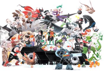 6+girls ^_^ alfred_pennyworth annie_(clayface) aquaman_(dc) bad_id bad_twitter_id bald bane barbara_gordon barefoot bat_(animal) batgirl batman batman_(series) batmobile batwoman bird black_bat black_footwear black_gloves black_hair blonde_hair bodysuit bomb boots bowler_hat brothers brown_footwear bruce_wayne cane cape car carpenter_(dc) cassandra_cain catwoman character_request chibi clayface closed_eyes coattails colin_wilkes computer cup damian_wayne dc_comics dick_grayson domino_mask dustin_nguyen english_text everyone explosive eye_mask facial_hair father_and_daughter father_and_son fish glasses gloves goggles green_footwear green_gloves green_hair grin harley_quinn hat highres hood hoodie huntress_(dc) james_gordon jason_todd katana_(dc) killer_croc laptop lil_gotham luchador_mask mad_hatter_(dc) march_hare_(dc) mask mother_and_son motor_vehicle mr._freeze mug multiple_boys multiple_girls mustache nightwing official_art open_mouth oracle_(dc) orange_hair pogo_stick poison_ivy power_suit ra&#039;s_al_ghul red_footwear red_gloves red_hair robin_(dc) rocket roxy_rocket siblings smile stephanie_brown talia_al_ghul tea teacup the_joker the_penguin the_riddler tim_drake top_hat tricycle turtle white_background zatanna_zatara